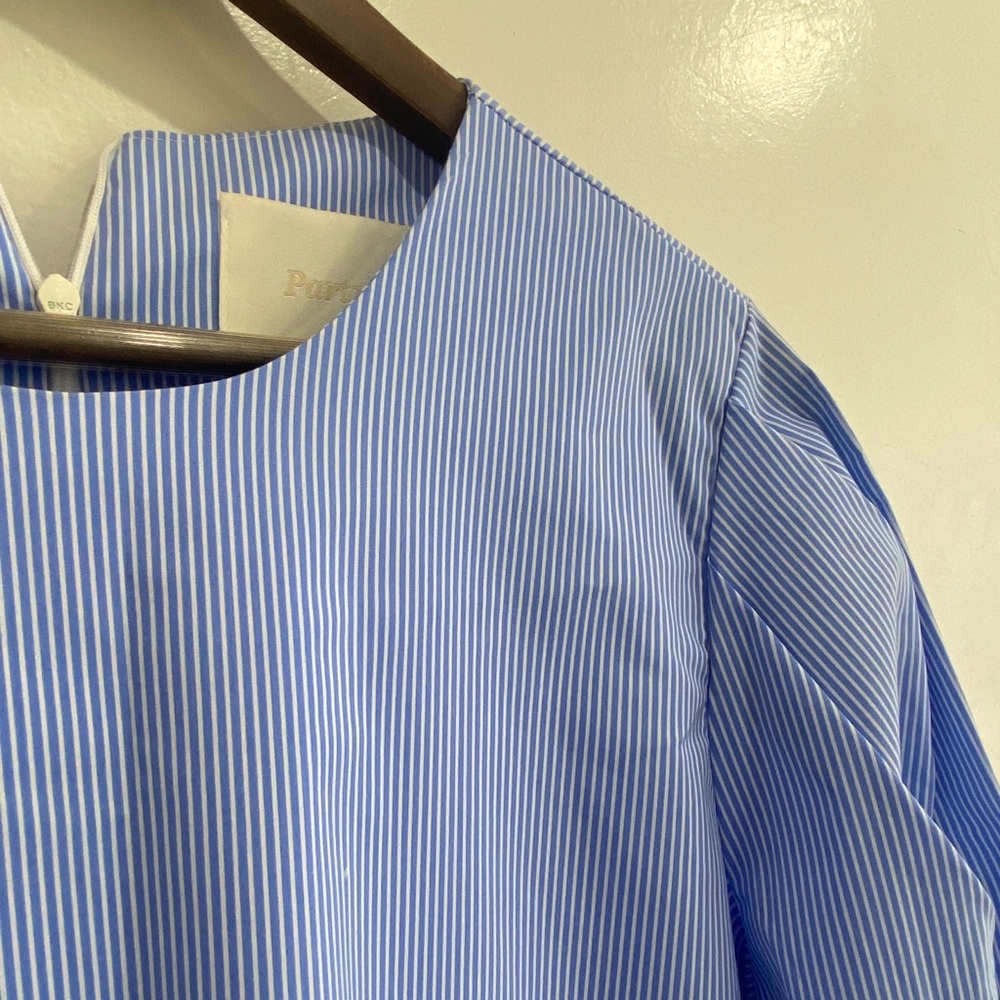 Lose casual striped blue and white cotton tunic